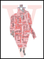 Poster: Vogue Cover Red Coat, av Jiashen Han