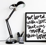 Poster: We Loved With a Love, av Jullia Lyko