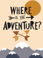 Poster: Where is the Adventure, av EMELIEmaria