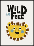 Poster: Wild and free, av Utgångna produkter