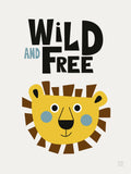 Poster: Wild and free, av Utgångna produkter
