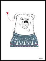 Poster: Winter Bear, av Christina Heitmann