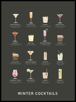 Poster: Winter Cocktails, av Paperago