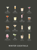 Poster: Winter Cocktails, av Paperago