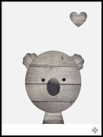 Poster: Wood Koala, av Paperago