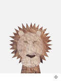 Poster: Wood Lion, av Paperago