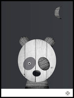 Poster: Wood Panda, av Paperago