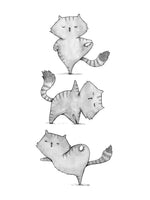 Poster: Yoga Cats, av Utgångna produkter