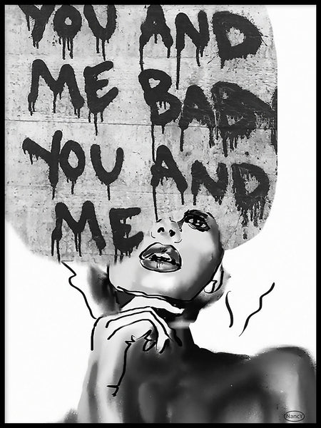 Poster: You and me baby, av Nancy Helena Berggren