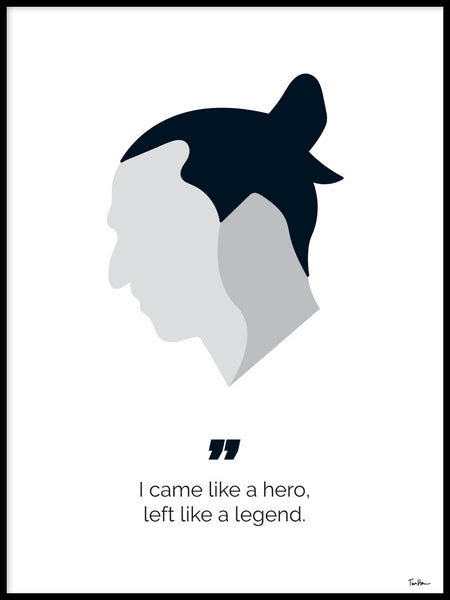 Poster: Zlatan the legend, av Tim Hansson